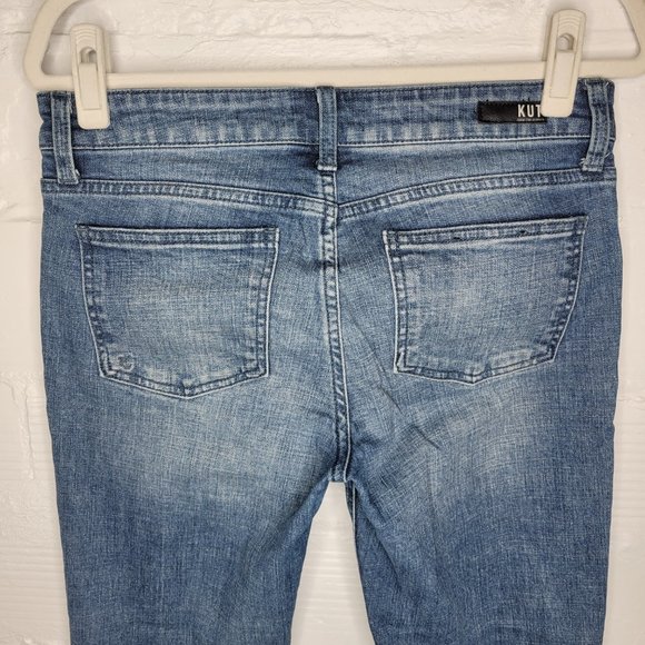 Kut From The Kloth Women's Size 4 Jeans Catherine Boyfriend Cuffed - Picture 4 of 9